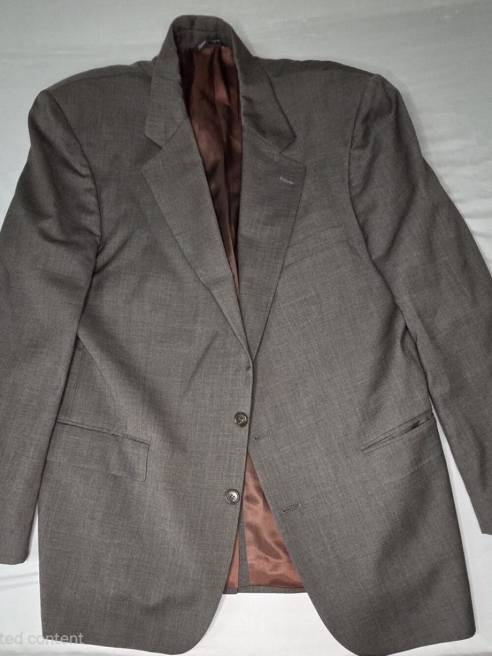Cricketeer 100% Wool Grey Pinstripe Blazer 46L